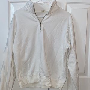 john galt white quarter-zip